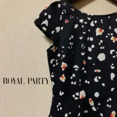 【極美品】ROYAL PARTY 花柄ボックスタックワンピース