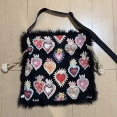 DIAMOND WHIPESS MURAKADO バッグ 巾着　ファー