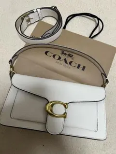 COACH ショルダーバッグ ホワイト ゴールド金具のサムネイル
