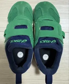 17.0cm アシックス　スクスク　アイダホ　グリーン