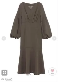 ※お値下げ※ボリュームスリーブソフトマーメイドワンピース　anuans