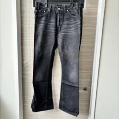 BACK BONE バックボーン　デニムパンツ ブラック　ブーツカットのサムネイル