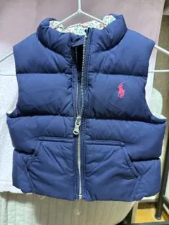 Ralph Lauren ダウンベスト 12M ネイビー