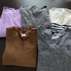 中古品3Lセーター5枚組セット