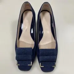 NEO RHYTHM（ネオリズム）ネイビースエードパンプス