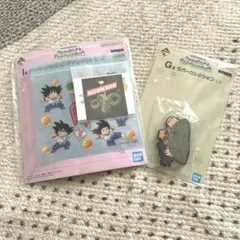 ♡ドラゴンボール一番くじI賞＆G賞ジッパーバッグ＆ステッカー、ラバーコレクション