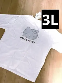【新品未使用】 大きいサイズ ギャル キティ サンリオ ラインストーン Tシャツのサムネイル