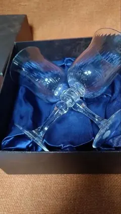 新品ボヘミア　ワイングラス２客