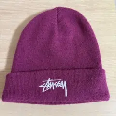 Stussy ニット帽 ビーニー パープルのサムネイル