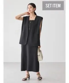 ジレベスト＋Ｉラインワンピース