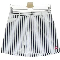 【最終値下げ　美品】ルコック ゴルフウェア スカート(9号) ボーダー