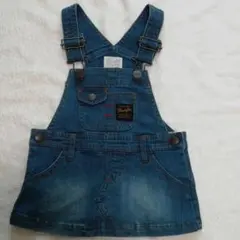 ☆新品☆ ラングラー デニム サロペット ジャンパースカート ブルー 80 ①