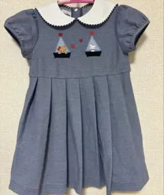 ファミリア　セーラー　半袖ワンピース　90