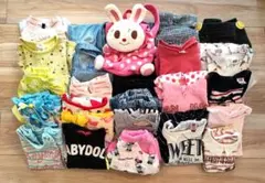 【本日削除】80～90cm 女の子の春夏秋服 22着+リュック1つ まとめ売り
