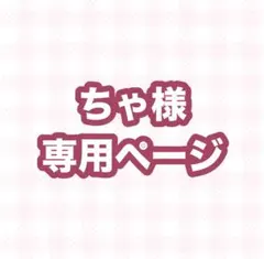 ちゃ様専用ページ