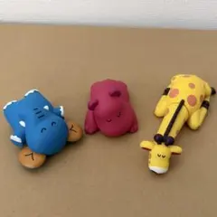 たべっ子どうぶつ すやすやフィギュア ゾウ キリン カバ ガチャガチャ