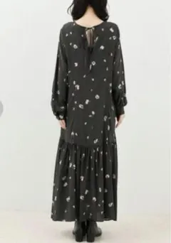 スピックアンドスパン VILLEFRANCHE バックリボン ワンピース