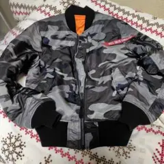 Alpha❗️MA-1希少グレーカモ！MSizeお買い得美品‼️