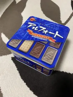アルフォート チョコ リッチミルク 缶 BOX １個 ブルボン お菓子 小物入れのサムネイル