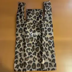SHIPS colors エコバッグ レオパード柄