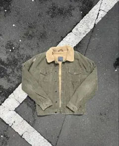 ZARA ボア襟付きデニムジャケット 短丈 archive Y2K アメカジ