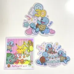 ポケモン 韓国限定 30周年記念 ステッカー ヒトカゲ フシギダネ