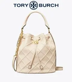 新品 トリーバーチ ラージ フレミング ソフト バケット バッグ