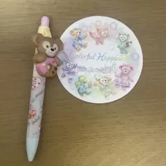 ダッフィー ボールペン フィルドウィズジョイ コースター 20周年