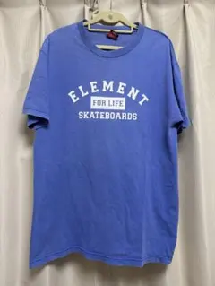 ELEMENT Tシャツ 青 スケートボード オールドスケート USA製