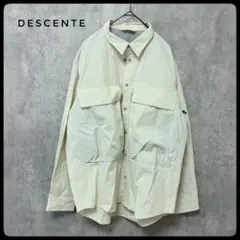 DESCENTE　ナイロンシャツ　コーデュラ　デサント　オーバーサイズ　ベージュのサムネイル