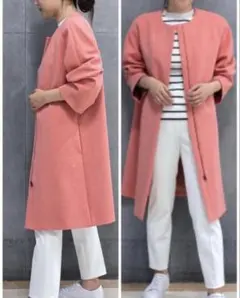 セオリーリュクス☆綺麗色ノーカラーコート38