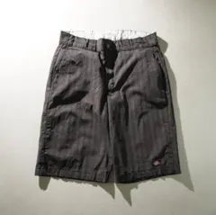 Dickies チェックハーフパンツ メキシコ製 古着 ブラウン系/W347のサムネイル