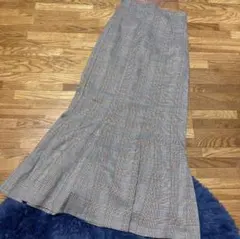 JEANASIS チェックフレアタイトスカート