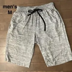 メンズ　短パン　ショートパンツ　グレー　M