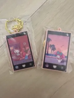 サンリオ　ふいうちキュートショットキーホルダー　キティ　マイメロ　セット