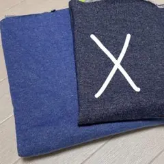 デニム風❤️裏毛ニット生地 ライトブルー