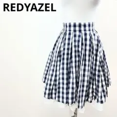 REDYAZELレディアゼル ギンガムチェック スカート フレア ハイウエスト