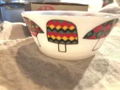 ムチャチャ　あちゃちゅむ　カラフル　キノコ柄　皿　ボウル　昭和レトロ　ノベルティ