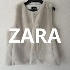 【美品】ZARA kidsフェイクファーベスト164