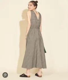 ビューティー＆ユース　バックカシュクールマキシワンピース　2way