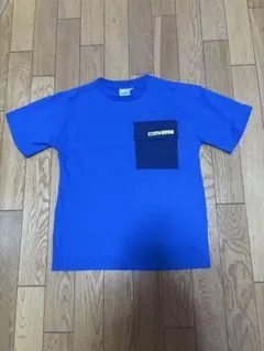 CONVERSE Tシャツ ブルー 半袖 ポケット付きのサムネイル