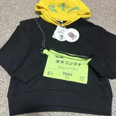 国鉄コンテナ パーカー キッズ ブラック 鉄道　鈴川絢子　110