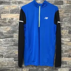New Balance Lサイズ 青 長袖　ハーフジップ　Ｌ