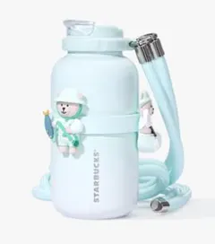 海外 スターバックス フレッシュミント ベアリスタタンブラー ストラップ付き