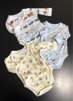 ユニクロ　ベビー肌着　ボディスーツ　60cm ミッフィー&プーさん3枚セット