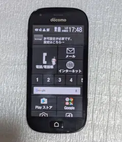 docomo らくらく F-04J スマートフォン ブラック本体