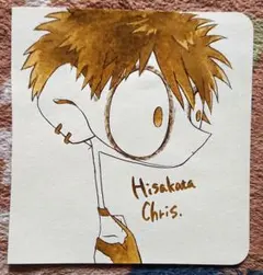 【原画】一点物 アナログ イラスト オリジナル 創作 男の子 手描き
