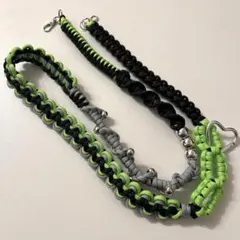 パラコード　スマホショルダーストラップ　ハートカラビナ付き　ペンライトショルダー