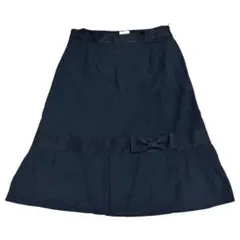 RED VALENTINO リボン付き フレアスカート ブラックのサムネイル
