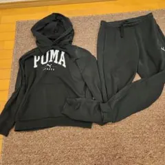 PUMA ブラック ジャージ上下セット L